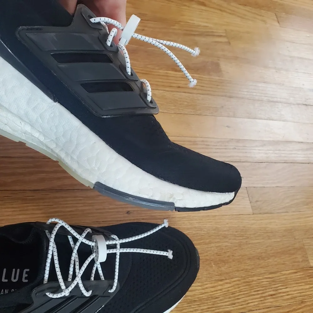 Adidas UltraBoost 21 Womens Shoes Sz 8 Black White Sneakers Running FY0402